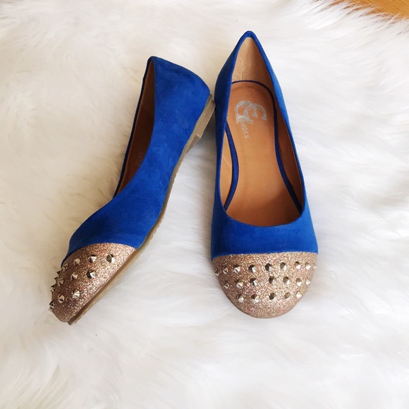 GC Shoes Shoes - NWOT | Gc | Blue Studded Flats